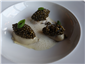 poached oyster and caviar